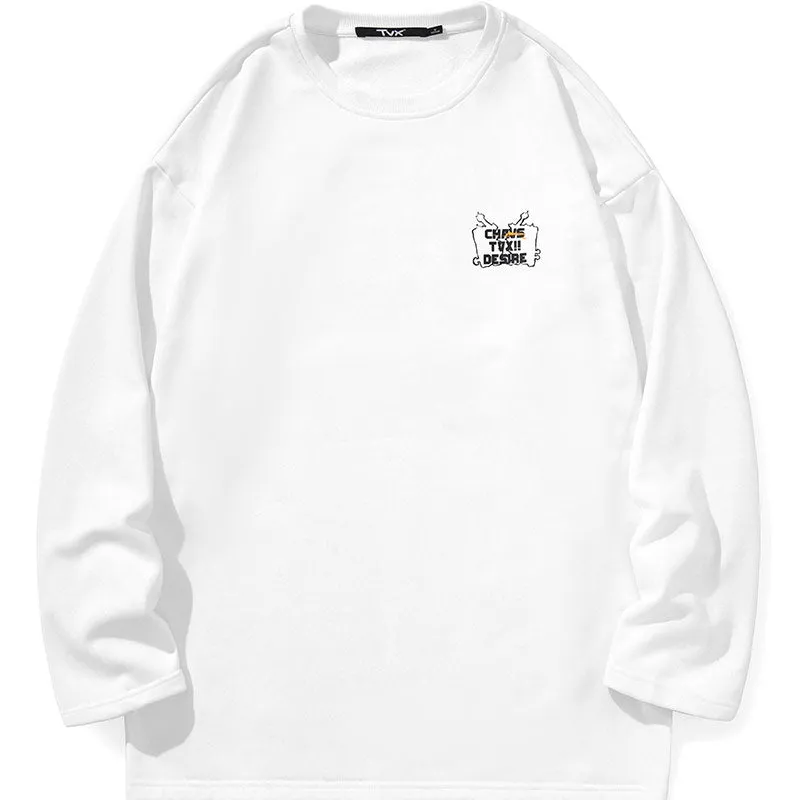 Minimalist Plain Couple Pullover Sweatshirt