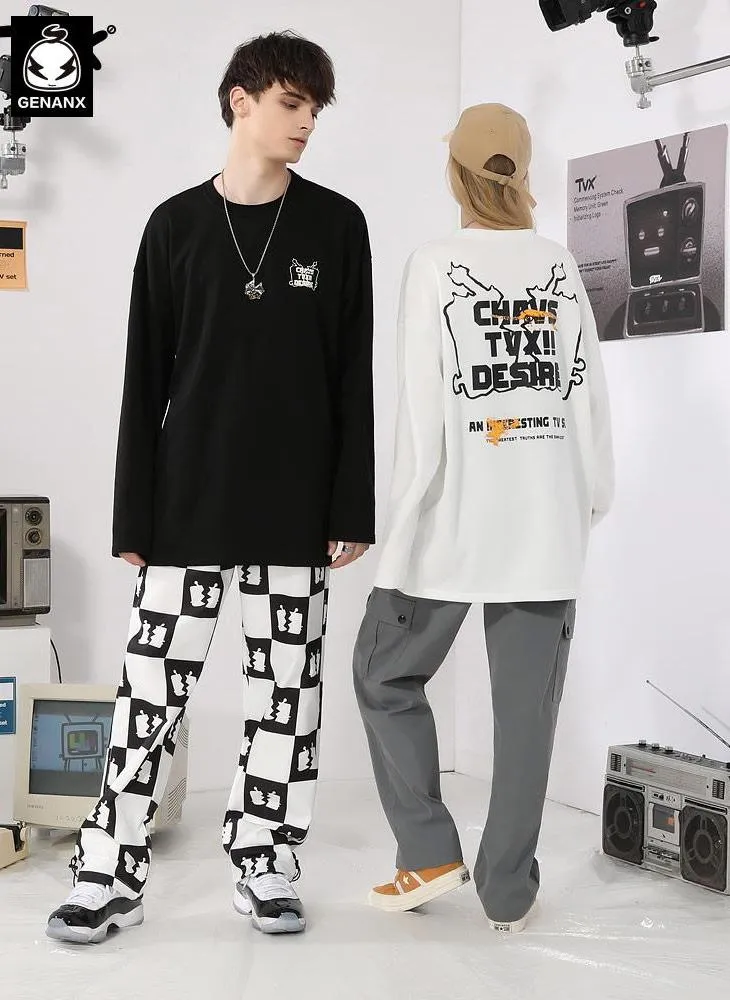 Minimalist Plain Couple Pullover Sweatshirt