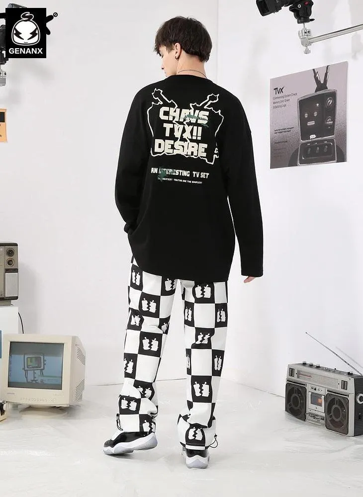 Minimalist Plain Couple Pullover Sweatshirt