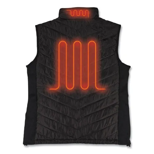 N-ferno 6495 Rechargeable Heated Vest With Battery Power Bank, Fleece/polyester, 3x-large, Black, Ships In 1-3 Business Days