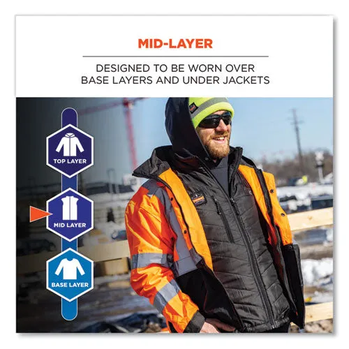 N-ferno 6495 Rechargeable Heated Vest With Battery Power Bank, Fleece/polyester, 3x-large, Black, Ships In 1-3 Business Days