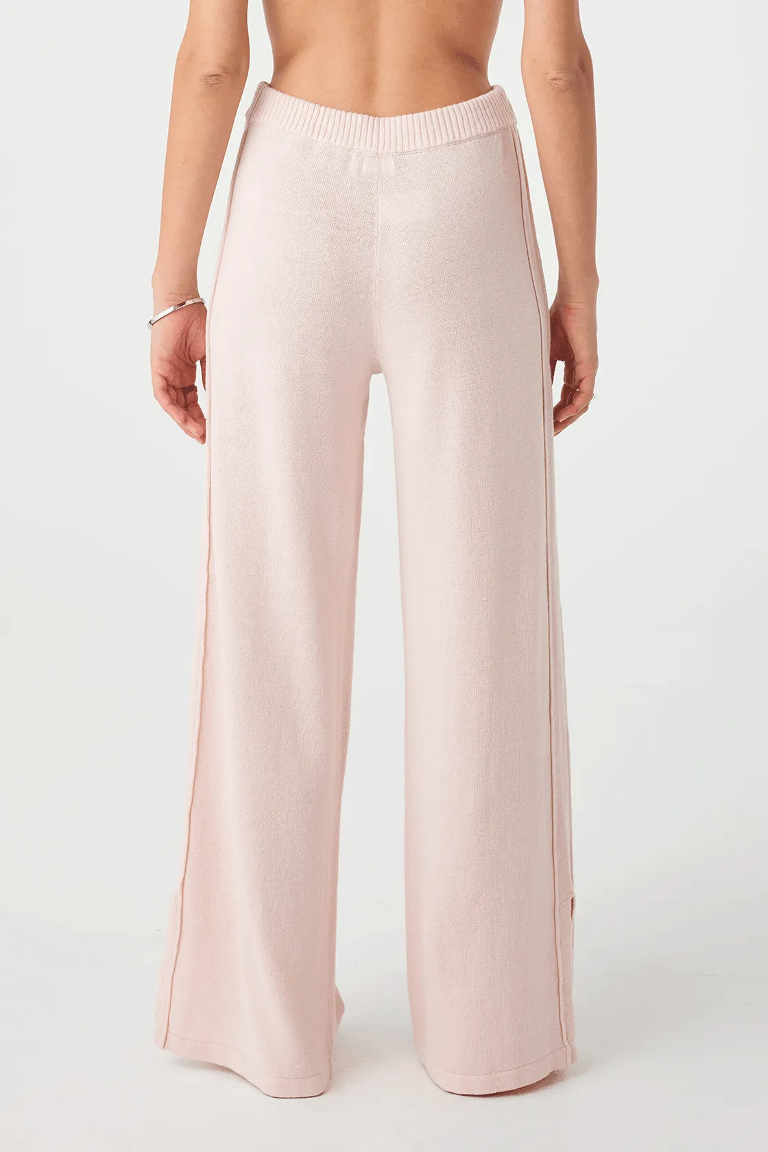 Poppy Cotton Linen Pant - Soft Pink