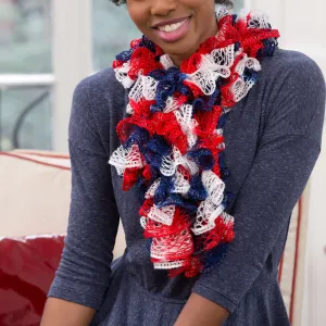 Red Heart Knit Patriotic Ruffles