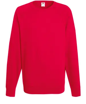 Red - Lightweight raglan sweatshirt