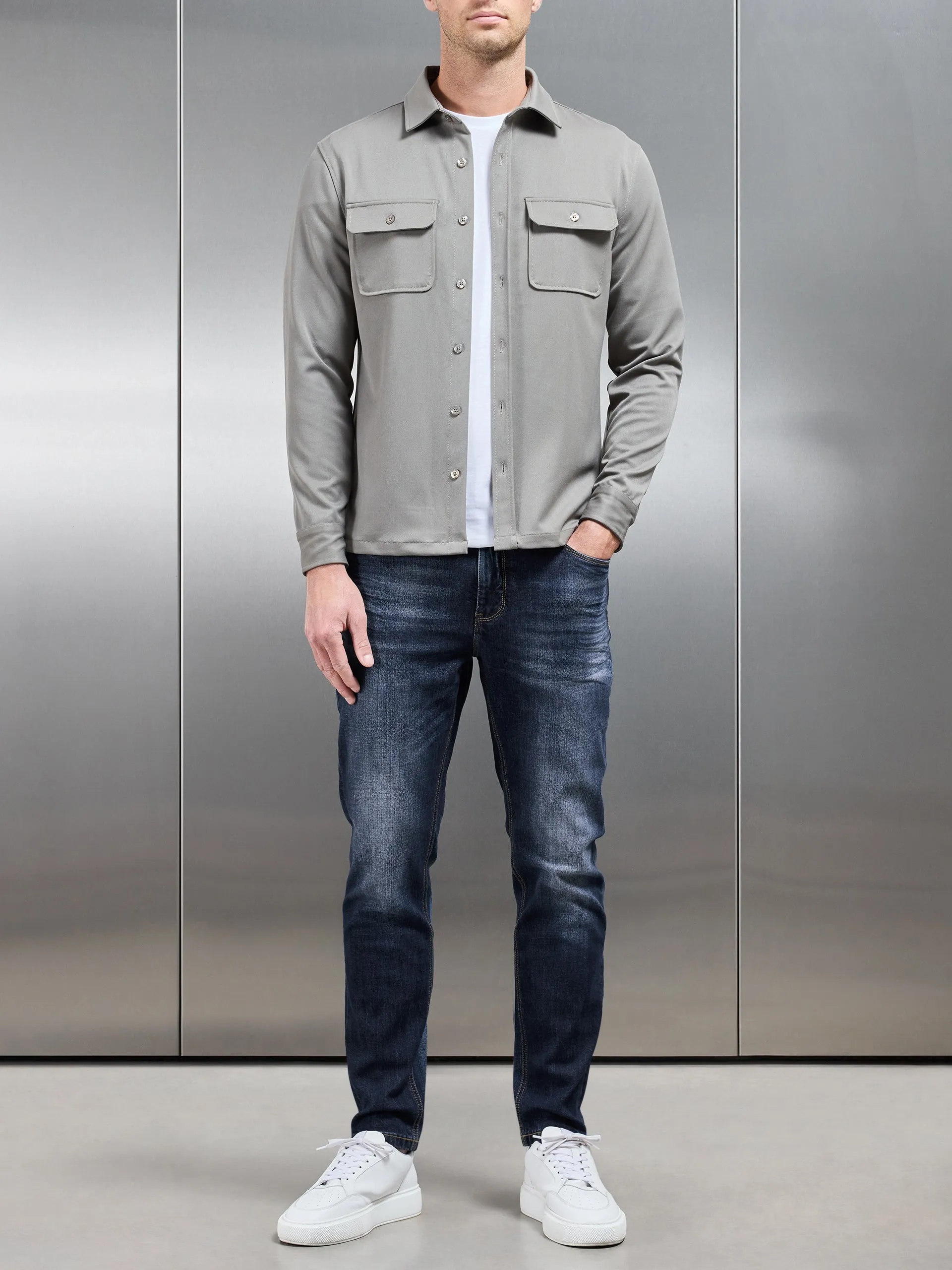 Relaxed Fit Denim Jeans in Dark Wash