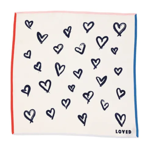 Sketch Hearts Scarf