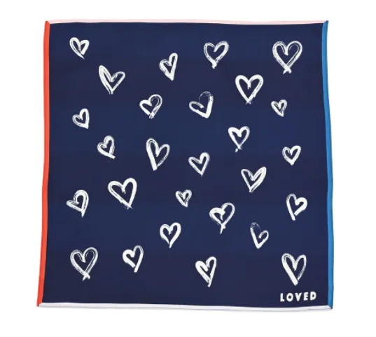 Sketch Hearts Scarf