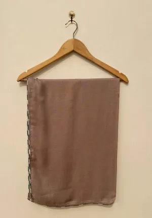 Snowy Owl's Flight Silk Wool Stole