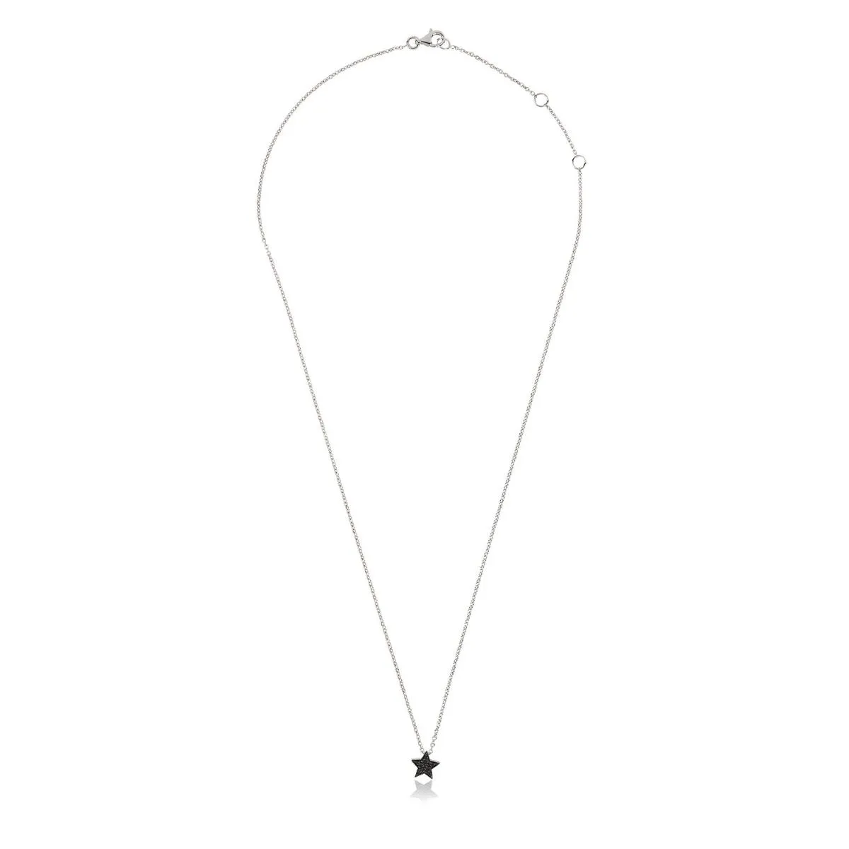 STASIA Star Mini Black Diamond Necklace