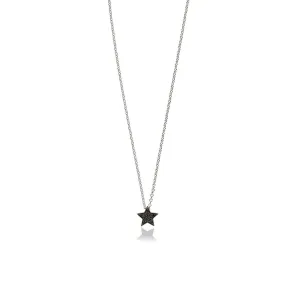 STASIA Star Mini Black Diamond Necklace
