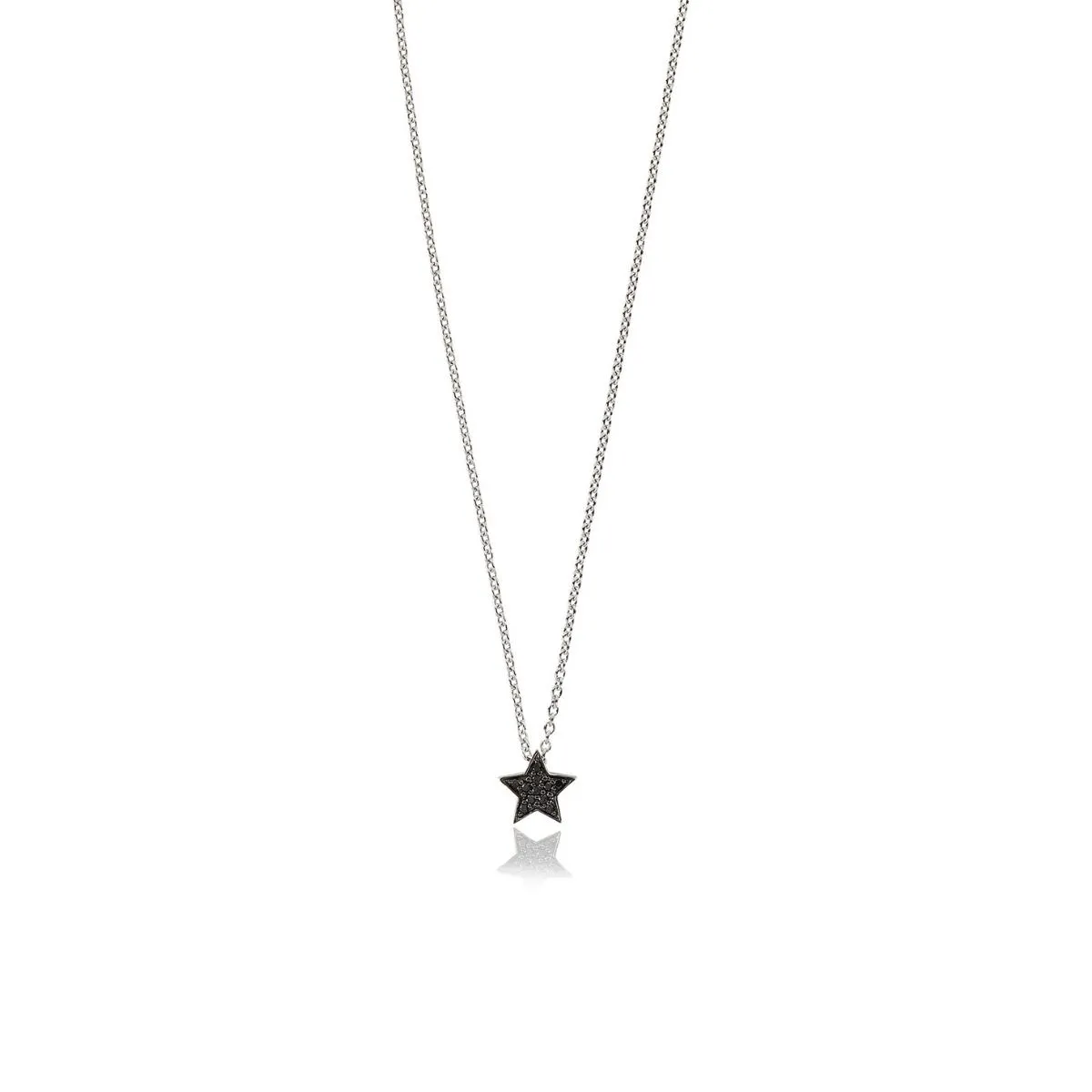 STASIA Star Mini Black Diamond Necklace