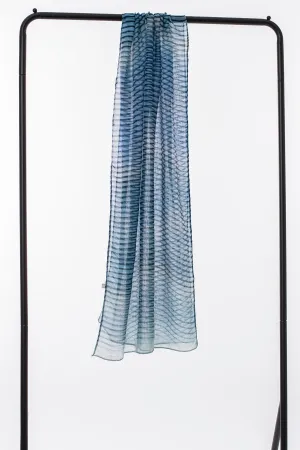 Wave line ombre scarf