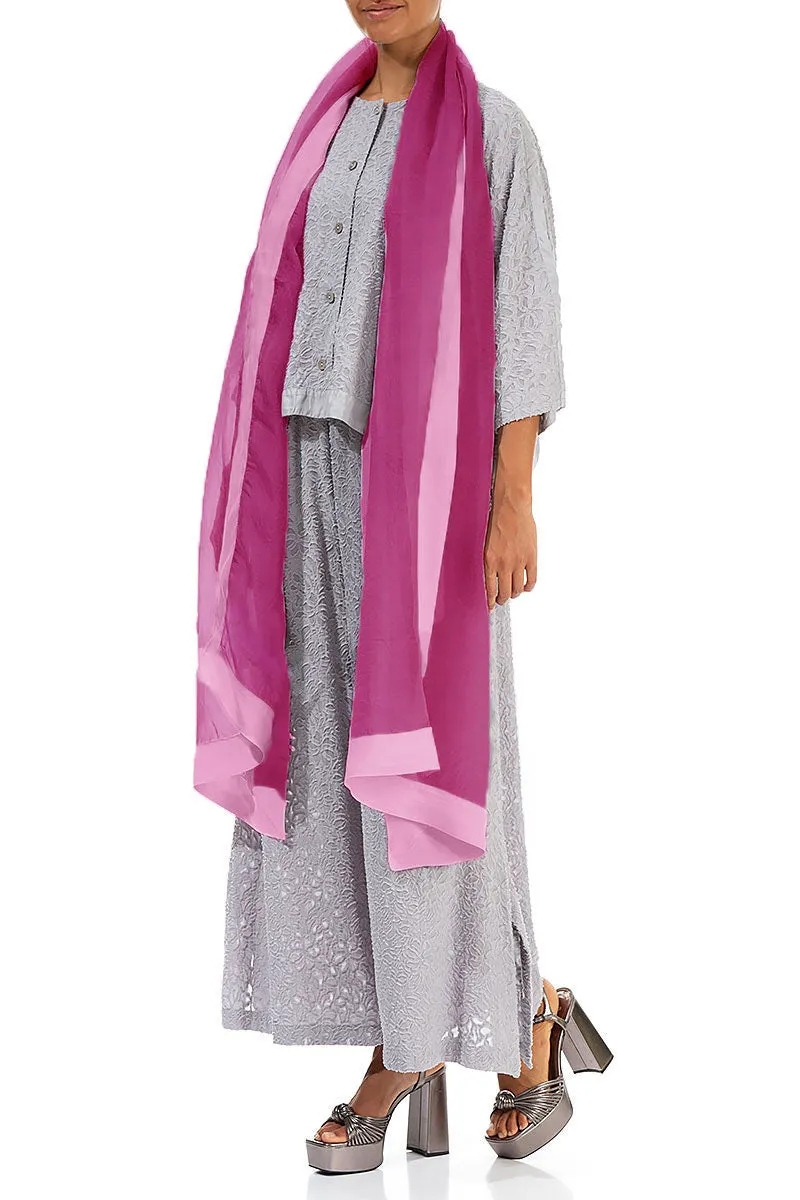 Wild Berry Silk Chiffon Scarf