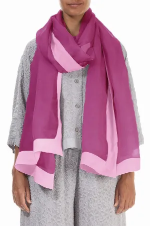 Wild Berry Silk Chiffon Scarf