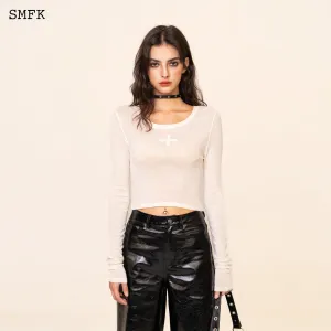 WildWorld White Dancer Woolen Top