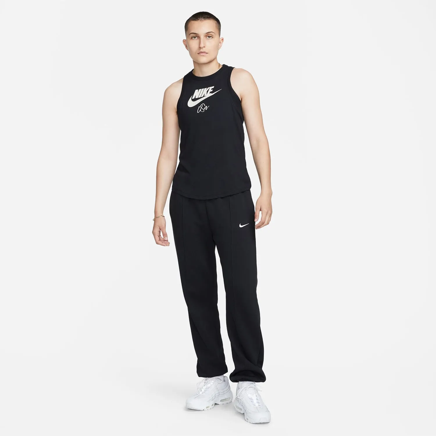 Women's Nike USWNT Futura Black Tank Top