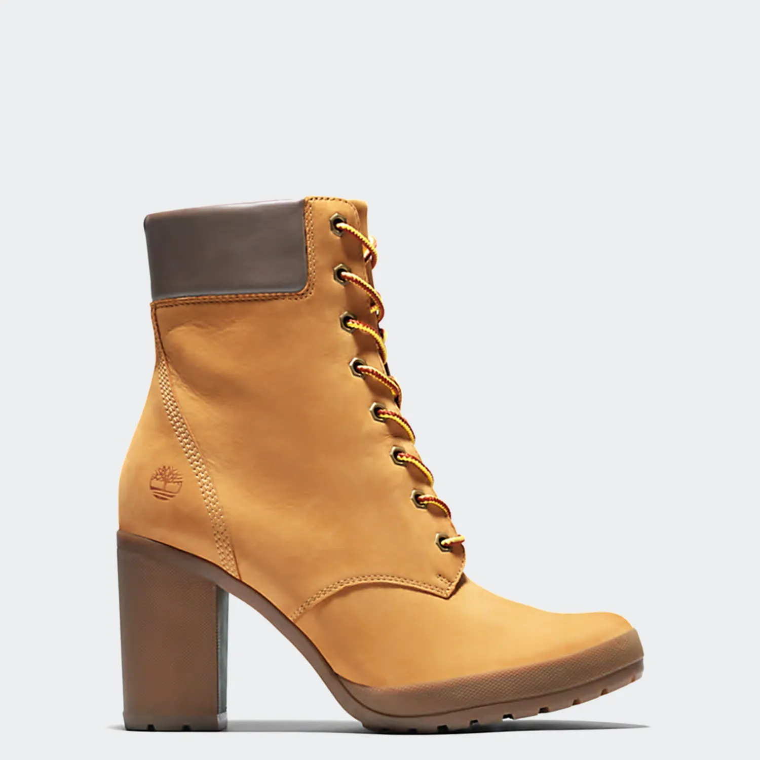 Women's Timberland Camdale Chunky Heel Boots Wheat Nubuck